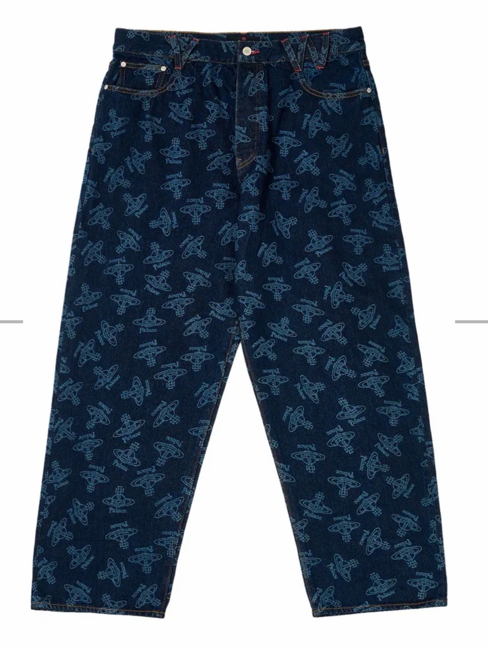 Dark Indigo All-Over Logo 
2024
Palace x Vivienne Westwood Denim Jean 'Indigo'
